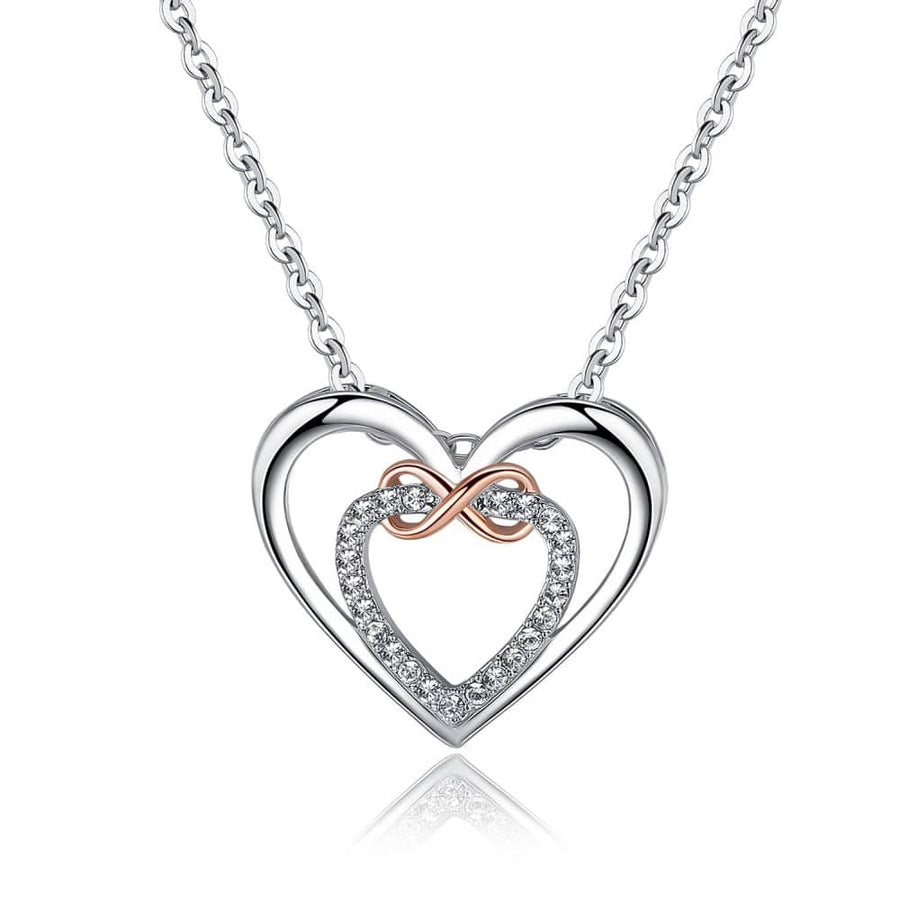 Infinity Love Necklace With Premium Crystals