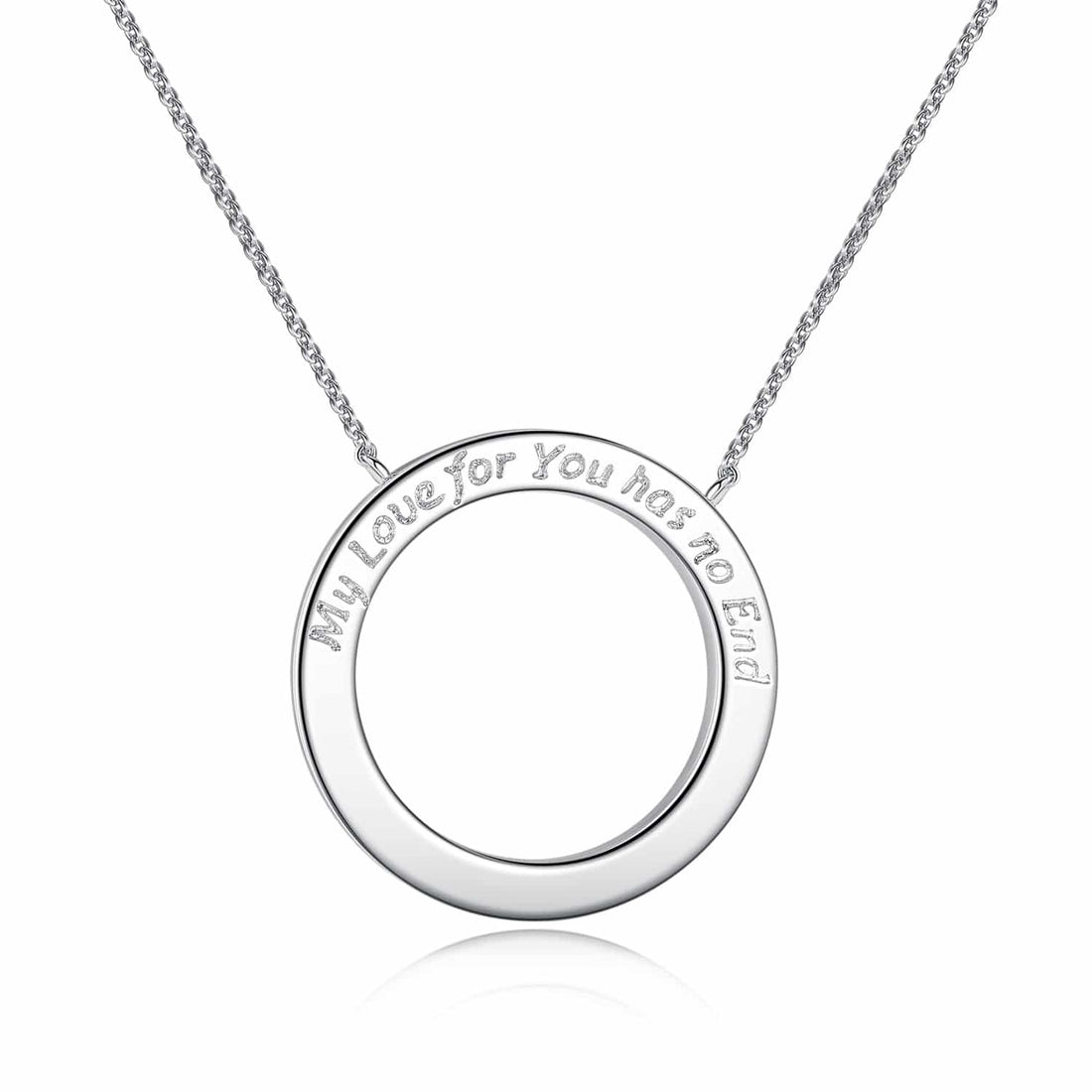 My Love for you has no end Pendant Made With Swarovski®