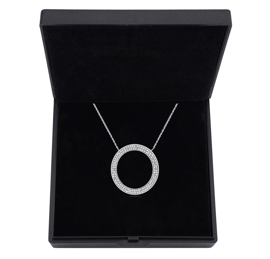 My Love for you has no end Pendant Made With Fine Austrian Crystals