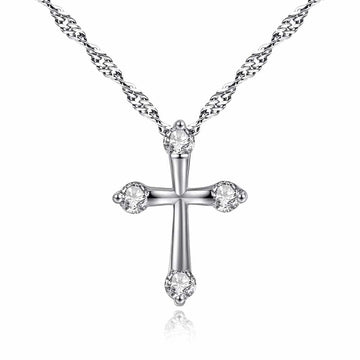 Cross Pendant made with Premium Crystals
