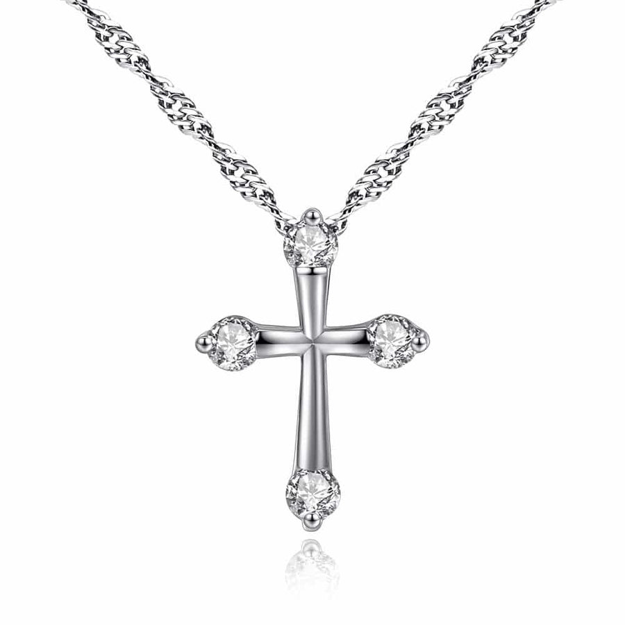 Cross Pendant made with Premium Crystals