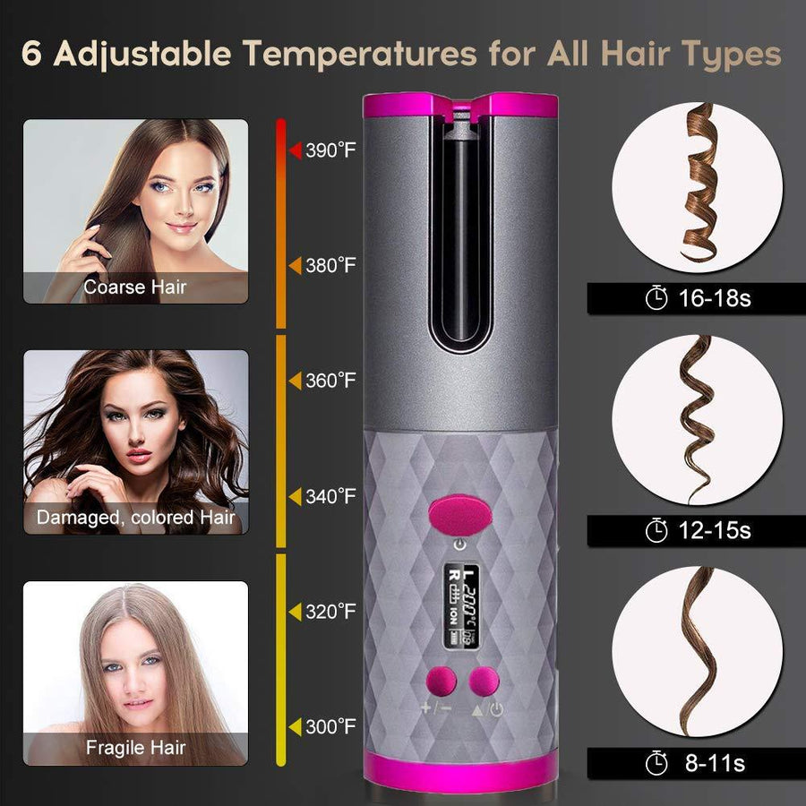 Wireless Automatic Hair Curler