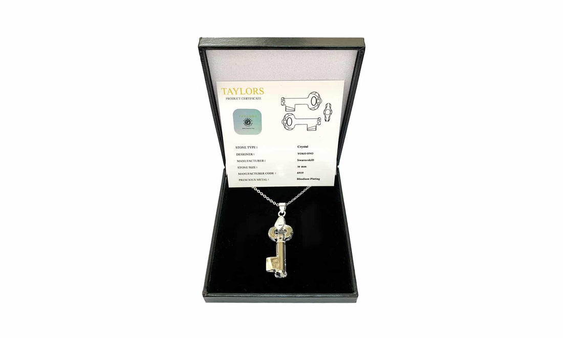 Crystal Key Pendant Designed by Yoko Ono