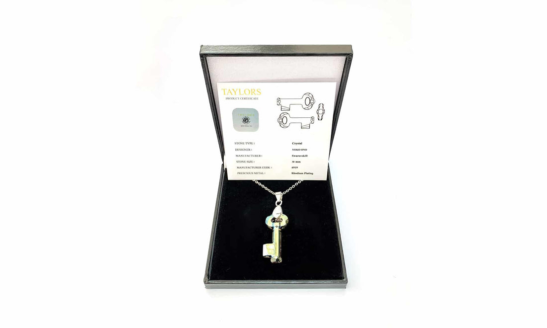 Crystal Key Pendant Designed by Yoko Ono