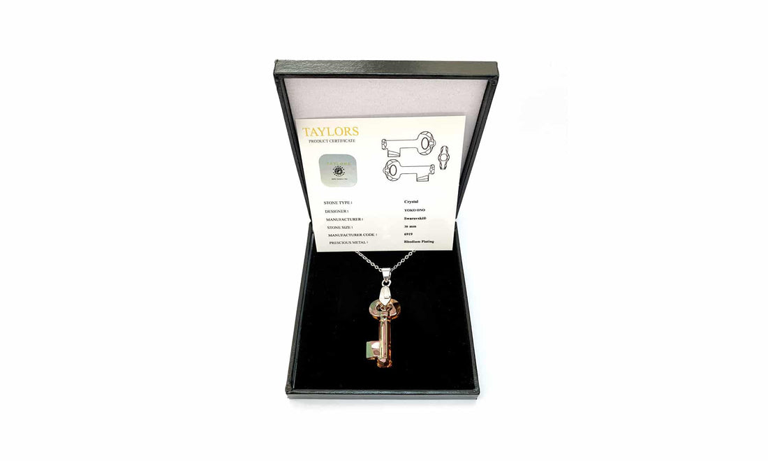 Crystal Key Pendant Designed by Yoko Ono