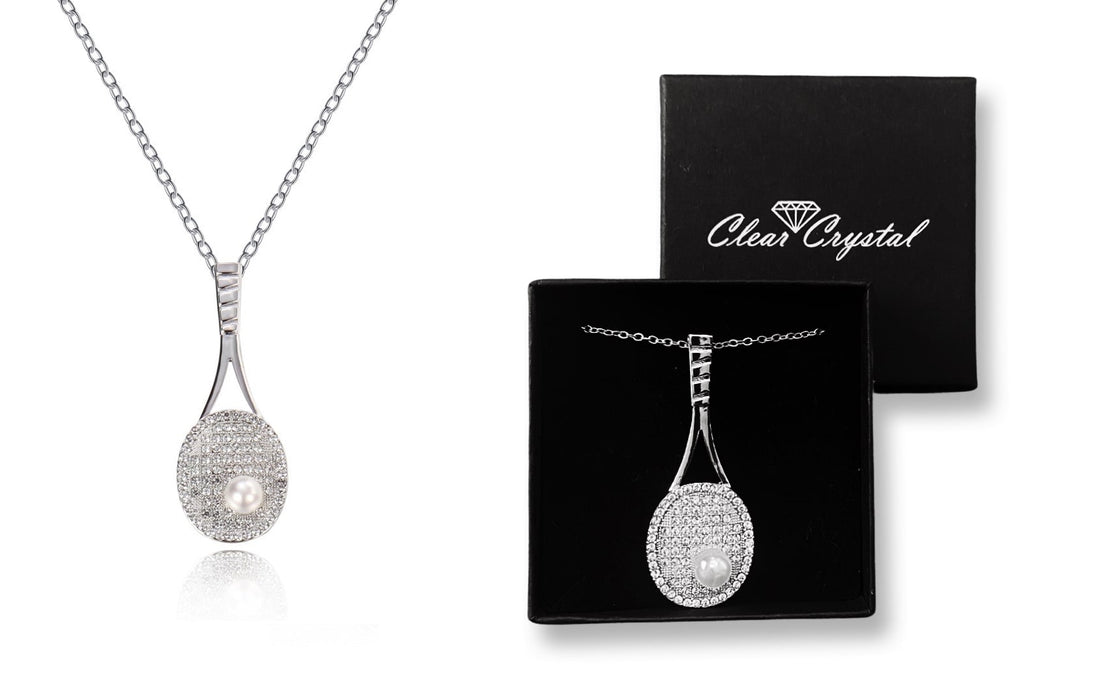 Crystal and Pearl Tennis Necklace