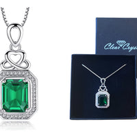 Diamanté and Emerald green Necklace