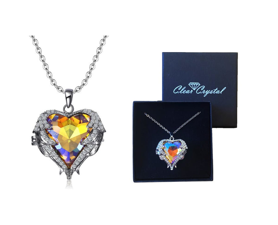 Magical Sparkle Crystal Heart Necklace