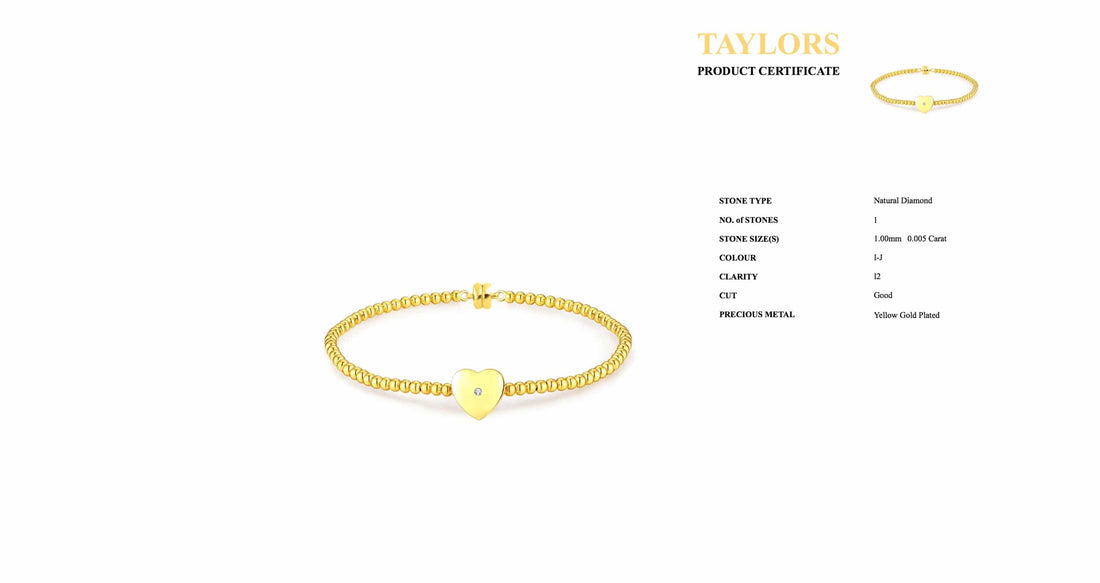 Natural Diamond Gold Plated Magnetic Clasp Bracelet