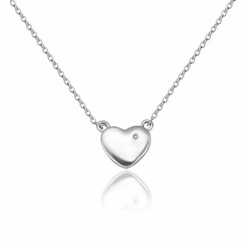 Natural Diamond Heart Pendant cttw 0.005