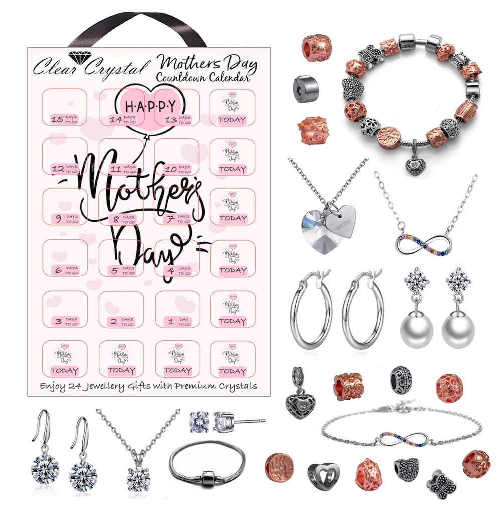 Mothers Day Jewellery Gift Calendar - 20CM Charm Bracelet